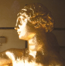 Statua Dorata in foglia oro a missione